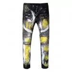 balmain jeans stretch distressed skinny paint series